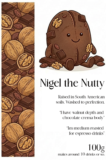 Coffee Beans - Nigel the Nutty
